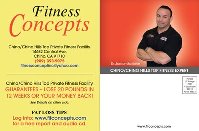 Fitness Marketing Postcard