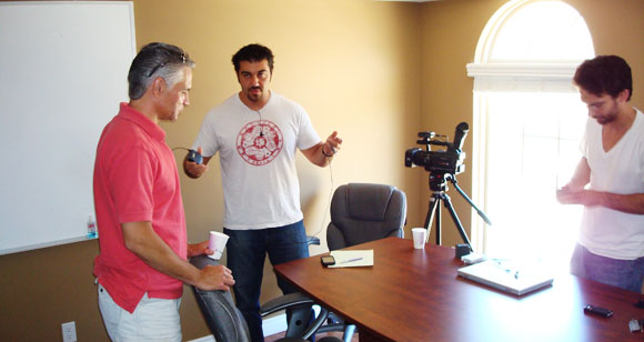 In this pic I’m offering SEO guru Jeff Johnson a friendly hug… he had to REALLY think long and hard about it.