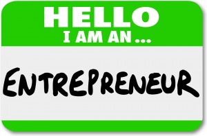 Entrepreneur Name Tag Business Owner Self Employed Your Own Boss